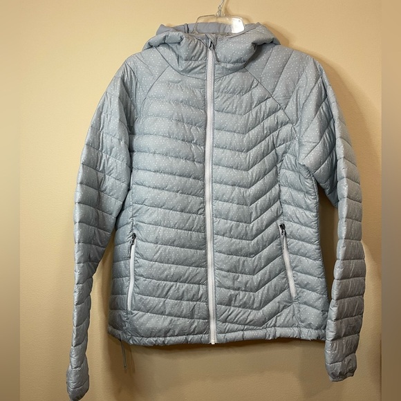 Columbia Light Blue/Light Pastel Blue Light Weight Puffer Jacket Size XL women’s - Picture 1 of 5